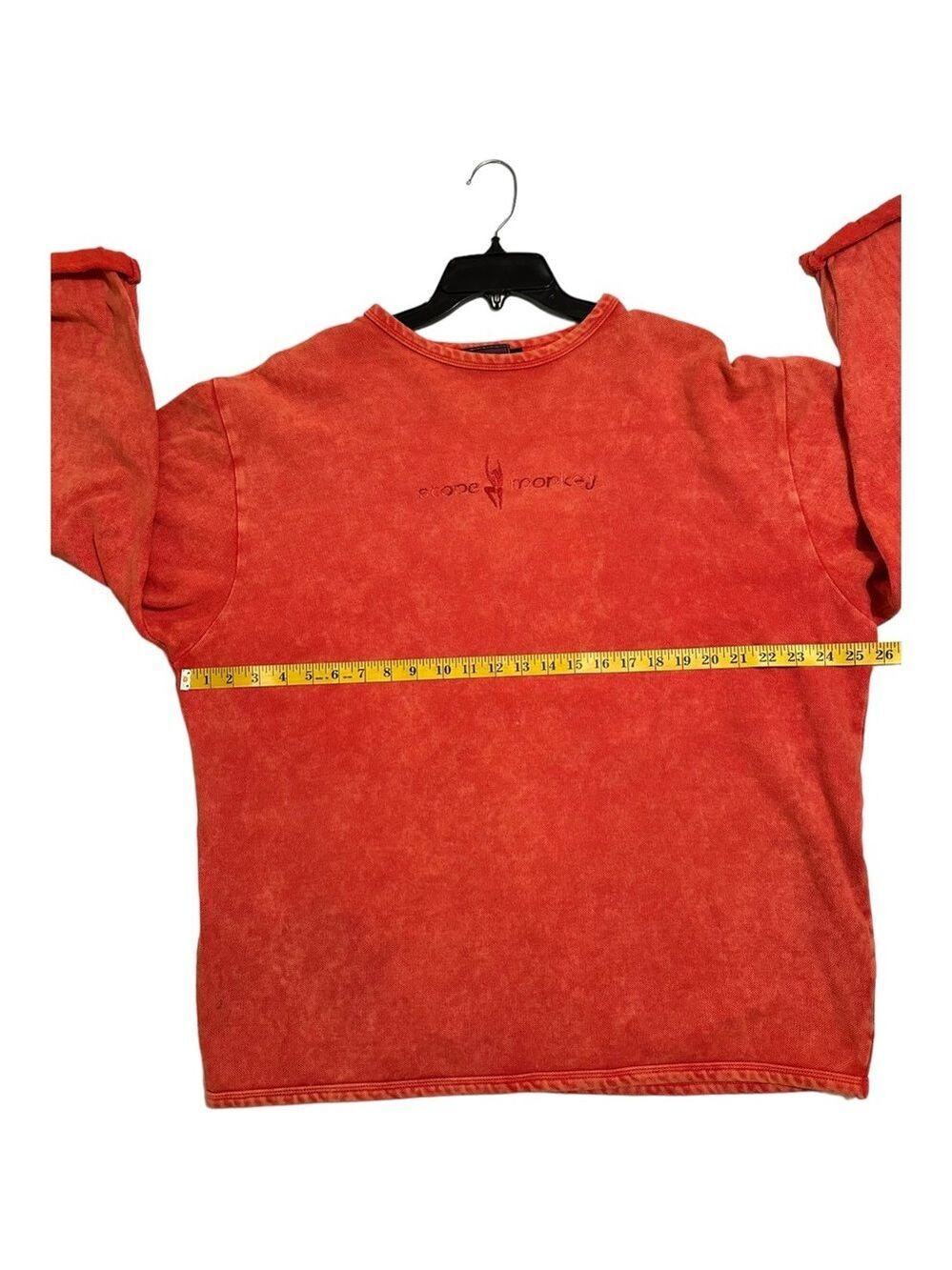 Stone Monkey Lightweight Sweatshirt Mens L/XL Burnt Orange Long Sleeve Crewneck - Picture 9 of 14